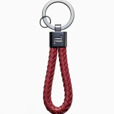 Portachiavi PORSCHE DESIGN CORD pelle rosso